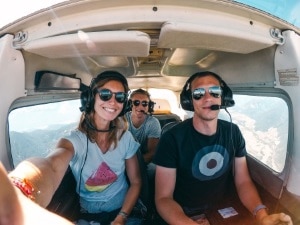 Selfie im Cockpit