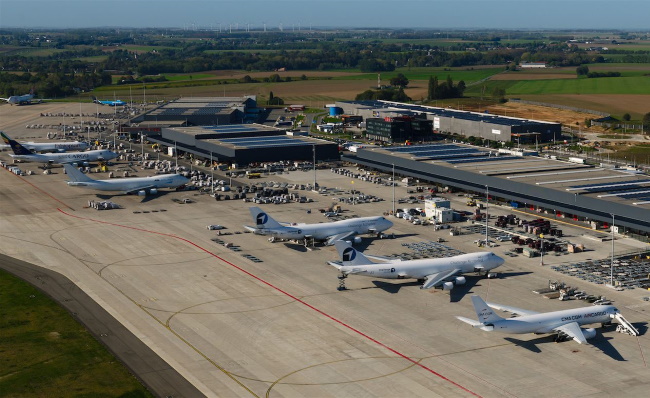 Flughafenvorfeld Flughafen Lüttich - Bildquelle: LIEGE AIRPORT