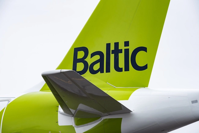 Heckflosse mit airBaltic Logo