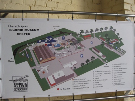 Technik Museum Speyer - Lageplan
