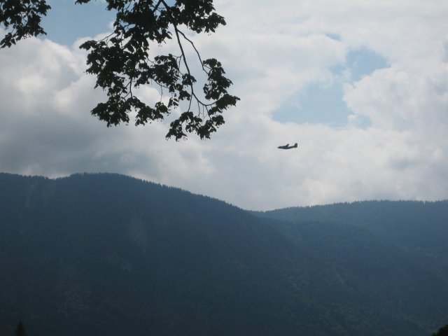 Transall C-160 bei Alpenflug