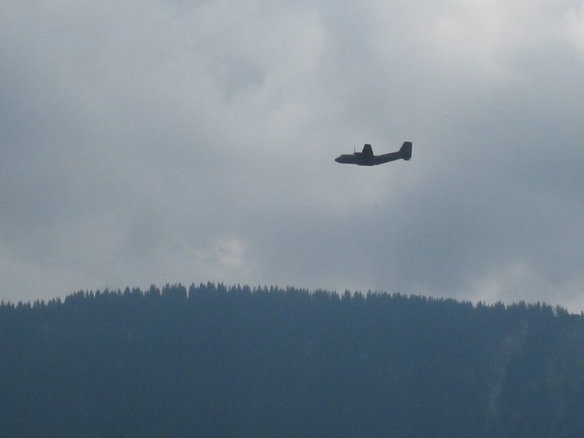 Transall C-160 bei Alpenflug