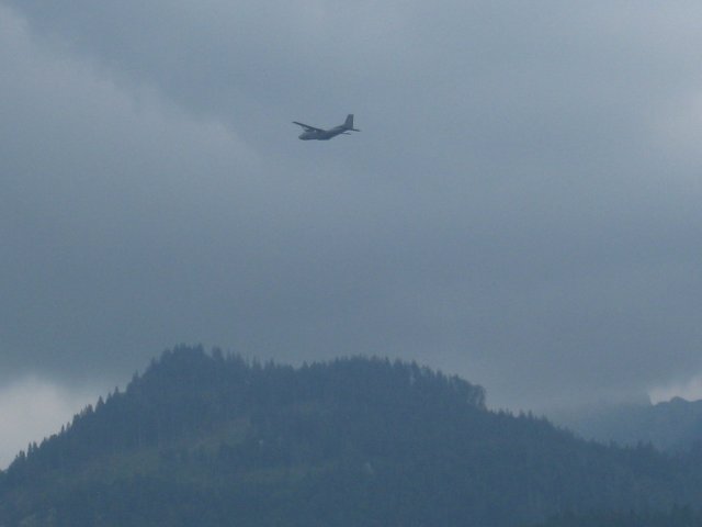 Transall C-160 bei Alpenflug