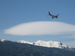 Anflug Flughafen Innsbruck Bild 2
