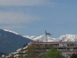 Anflug Flughafen Innsbruck Bild 1