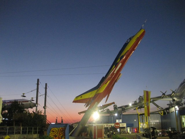 Technikmuseum Sinsheim bei Nacht