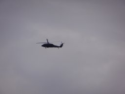 V-22 Osprey und UH-60 Black Hawk in Formation
