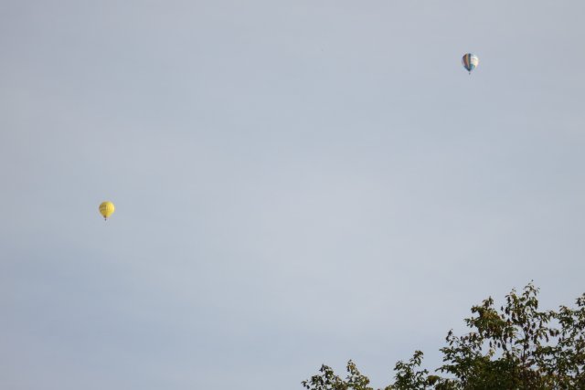 Ballonfahrt in der Herbstsonne