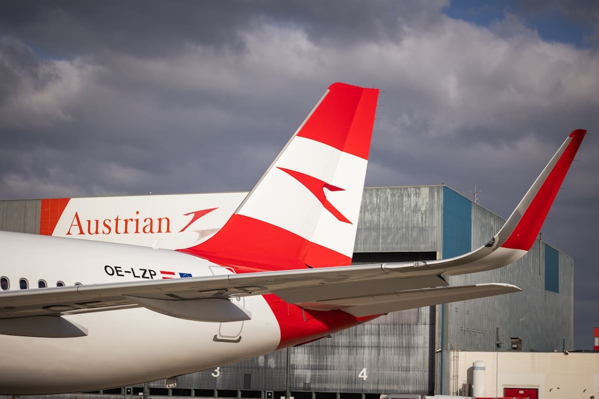 Heckteil einer A320neo von Austrian