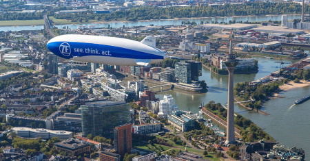 Schweben über Düsseldorf – im Zeppelin NT © Michael Häfner