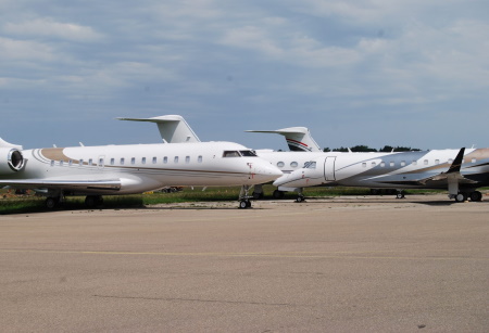 Business-Jets am Bodensee Airport