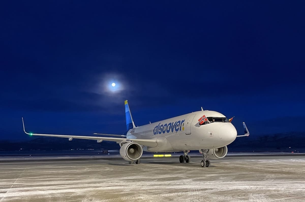 A320 von Discover Airlines ist in Alta gelandet