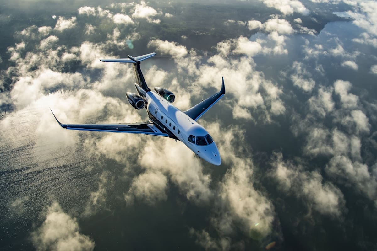 Embraer Executive Jet im Flug