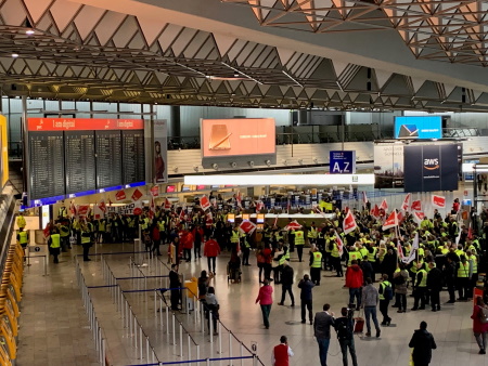 Streik Flughafen Frankfurt - Foto: BARIG