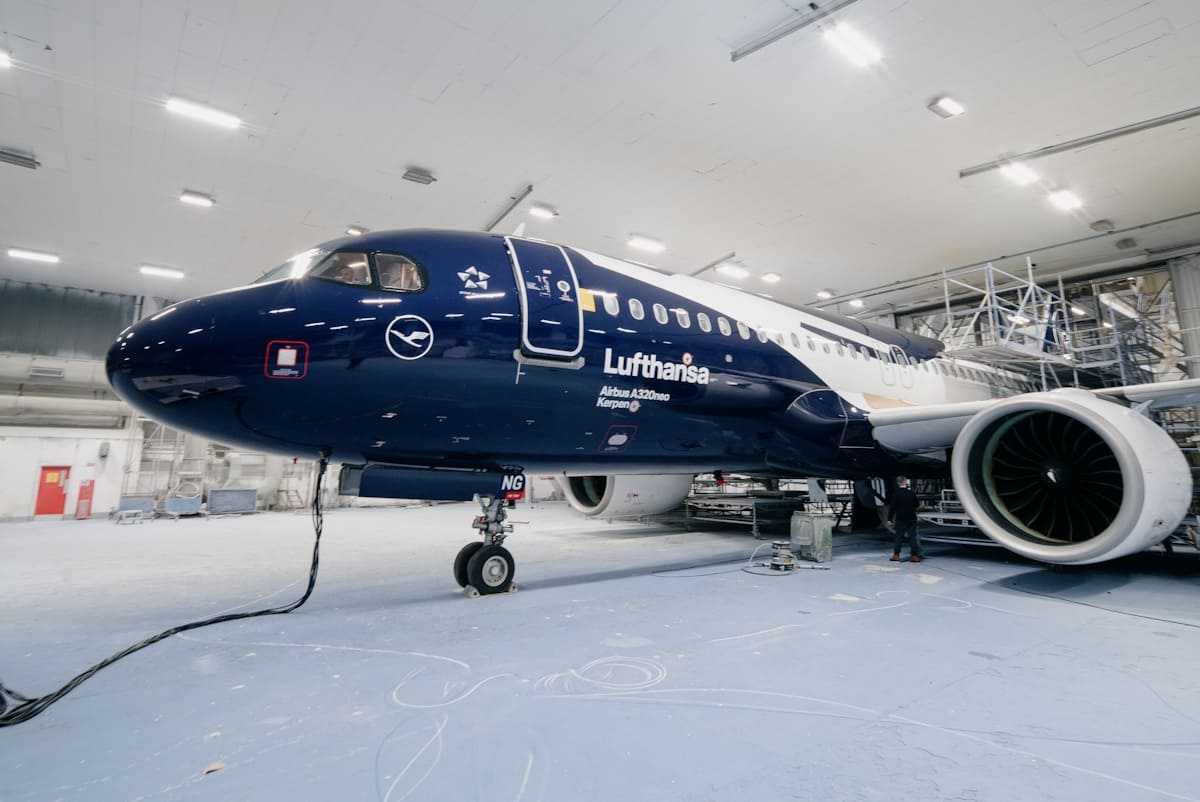 Lufthansa A320 mit XXL-Kranich Sonderlackierung