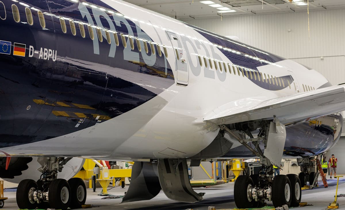 Lufthansa Rumpf mit Sonderlackierung