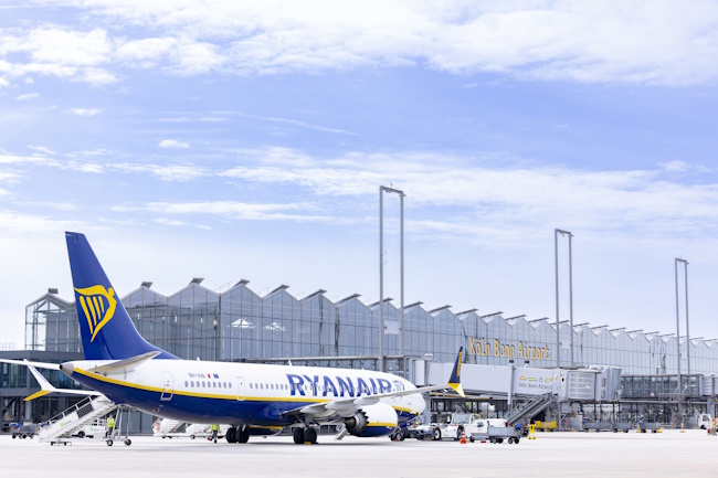 Ryanair Maschine am Airport Köln/Bonn