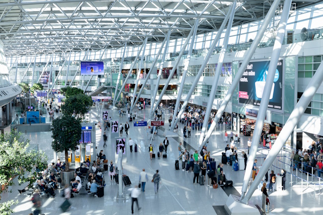 Terminal am Flughafen Düsseldorf