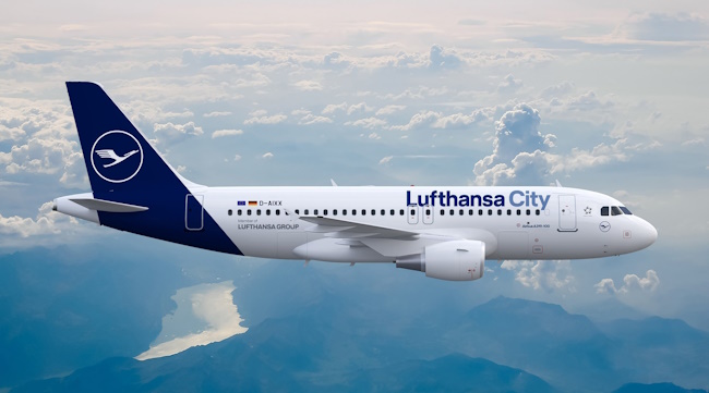 Flugzeug der Lufthansa City